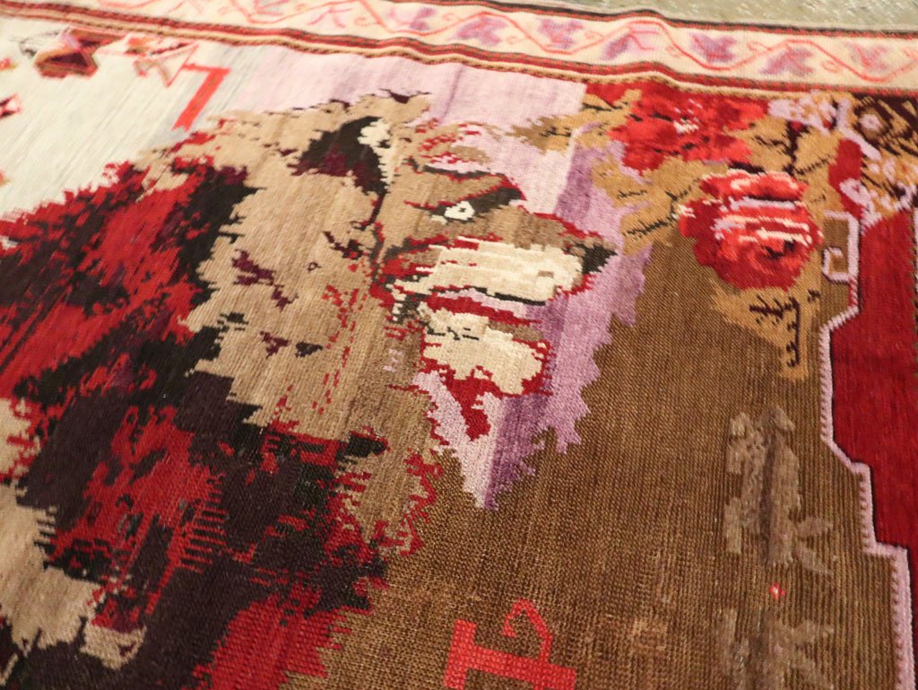 Vintage Pictorial Karabagh Rug, No.29157 - Galerie Shabab