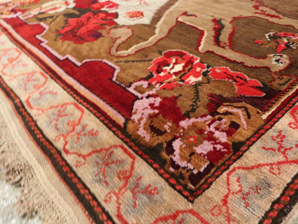 Vintage Pictorial Karabagh Rug, No.29157 - Galerie Shabab