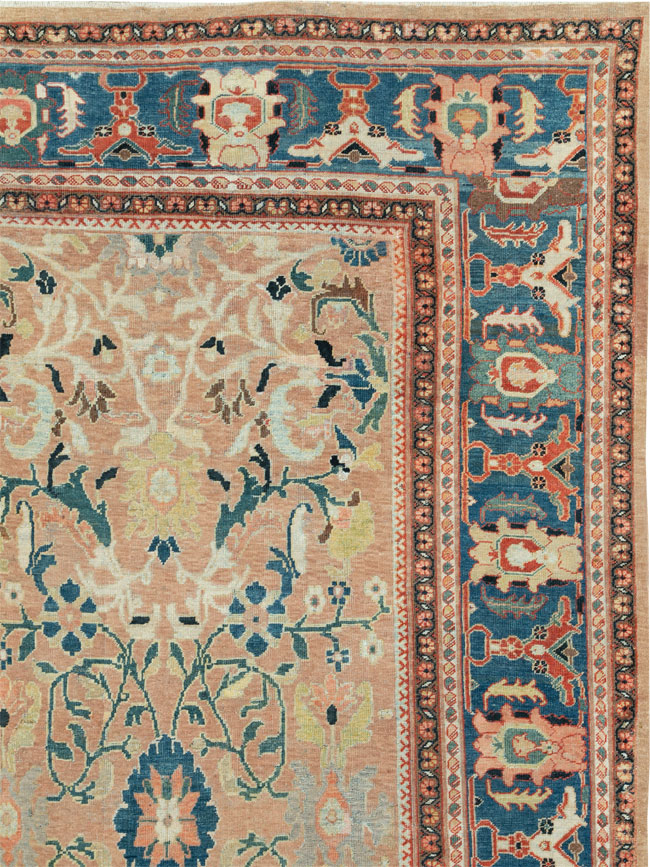 Antique Persian Mahal Oversize Carpet, No.29158 - Galerie Shabab
