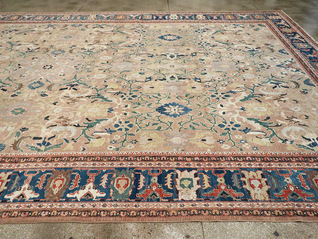 Antique Persian Mahal Oversize Carpet, No.29158 - Galerie Shabab