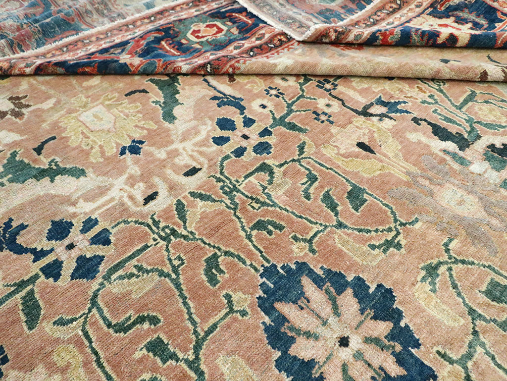 Antique Persian Mahal Oversize Carpet, No.29158 - Galerie Shabab