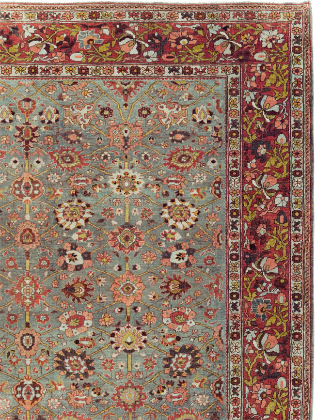 Antique Persian Bidjar Room Size Carpet, No.29160 - Galerie Shabab