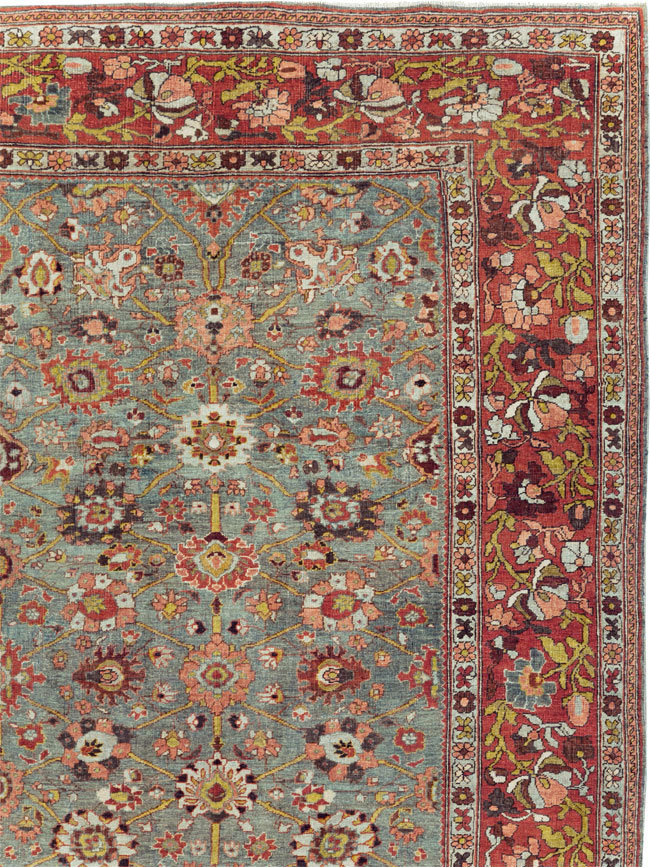 Antique Persian Bidjar Room Size Carpet, No.29160 - Galerie Shabab