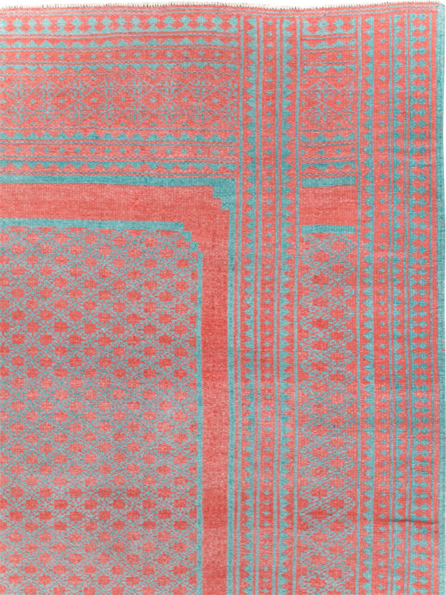 Vintage Persian Flatweave Kilim Accent Carpet, No.29163 - Galerie Shabab