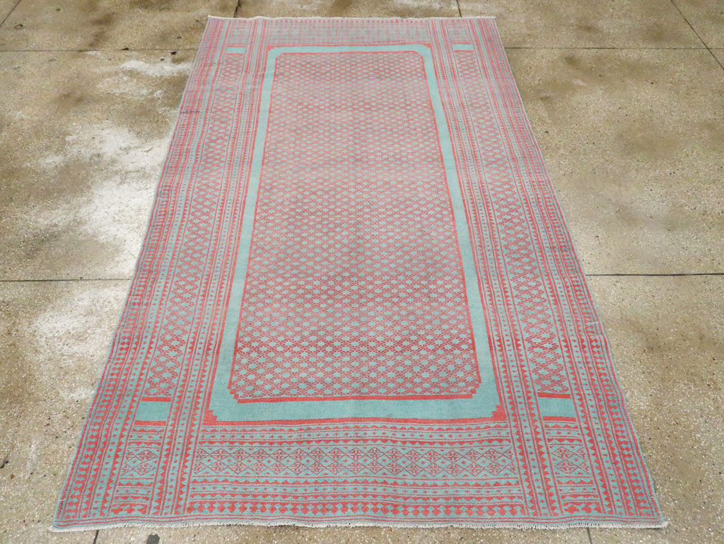 Vintage Persian Flatweave Kilim Accent Carpet, No.29163 - Galerie Shabab