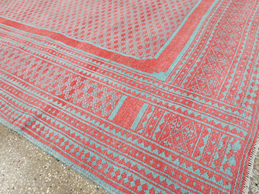 Vintage Persian Flatweave Kilim Accent Carpet, No.29163 - Galerie Shabab