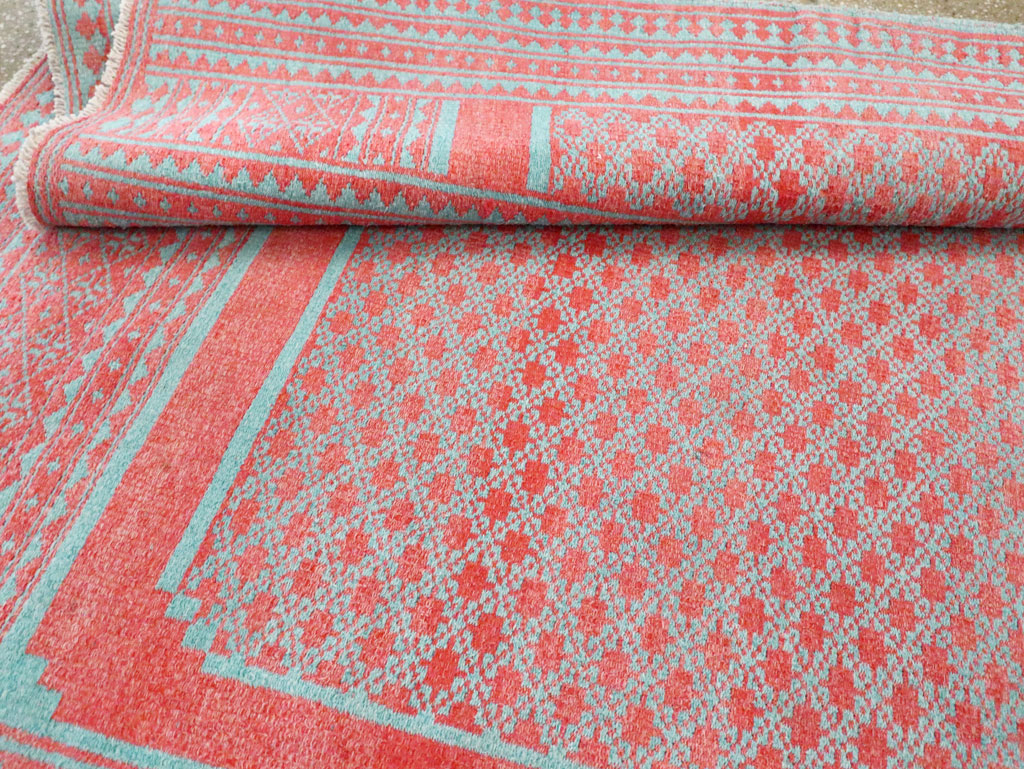 Vintage Persian Flatweave Kilim Accent Carpet, No.29163 - Galerie Shabab