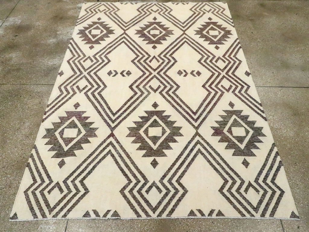 Contemporary Handmade Turkish Flatweave Kilim, No.29164 - Galerie Shabab