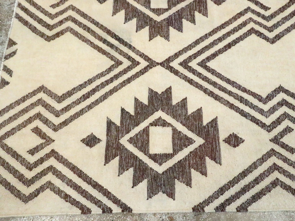 Contemporary Handmade Turkish Flatweave Kilim, No.29164 - Galerie Shabab