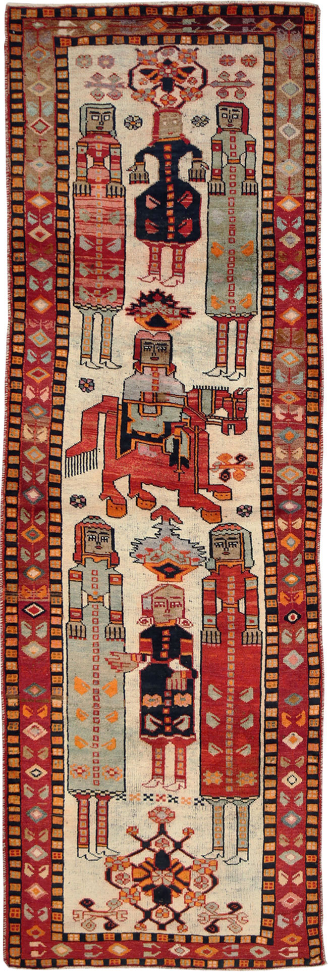 Vintage Pictorial Gabbeh Rug, No.29170 - Galerie Shabab