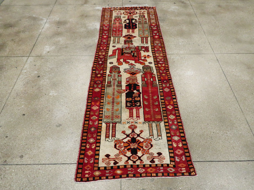 Vintage Pictorial Gabbeh Rug, No.29170 - Galerie Shabab