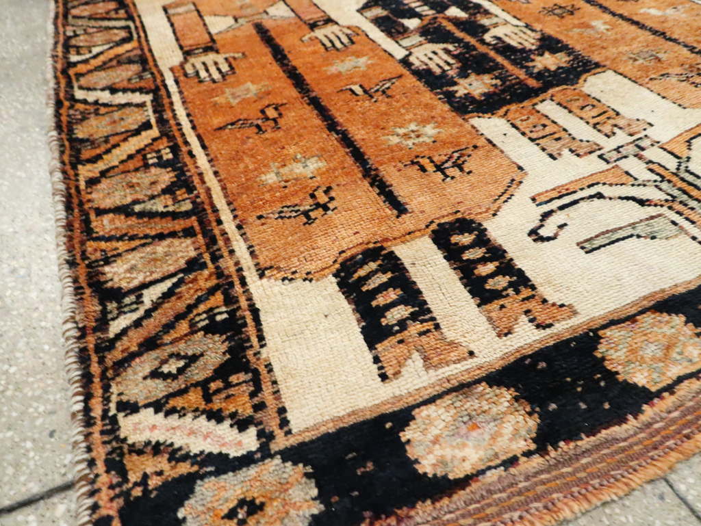 Vintage Persian Bakhtiari Pictorial Rug, No.29171 - Galerie Shabab