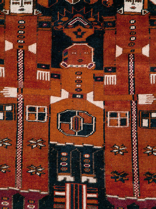 Vintage Persian Pictorial Bakhtiari Rug, No.29187 - Galerie Shabab