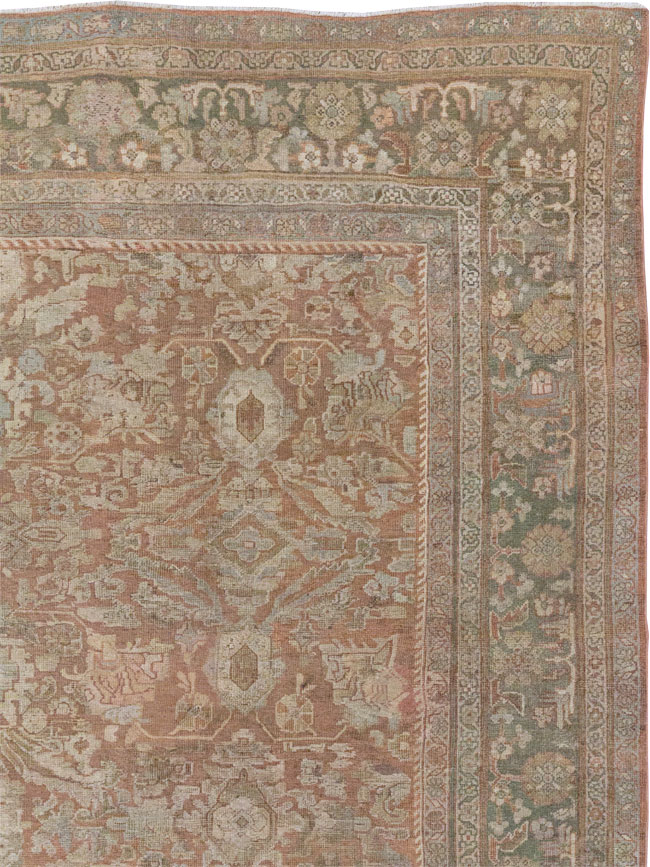Vintage Persian Mahal Room Size Carpet, No.29190 - Galerie Shabab