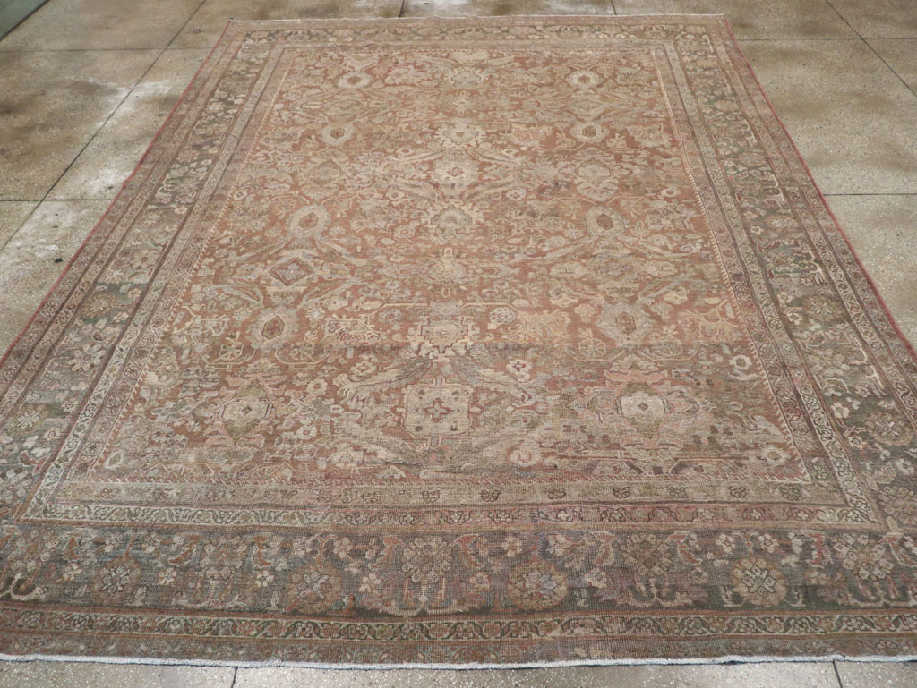 Vintage Persian Mahal Room Size Carpet, No.29190 - Galerie Shabab
