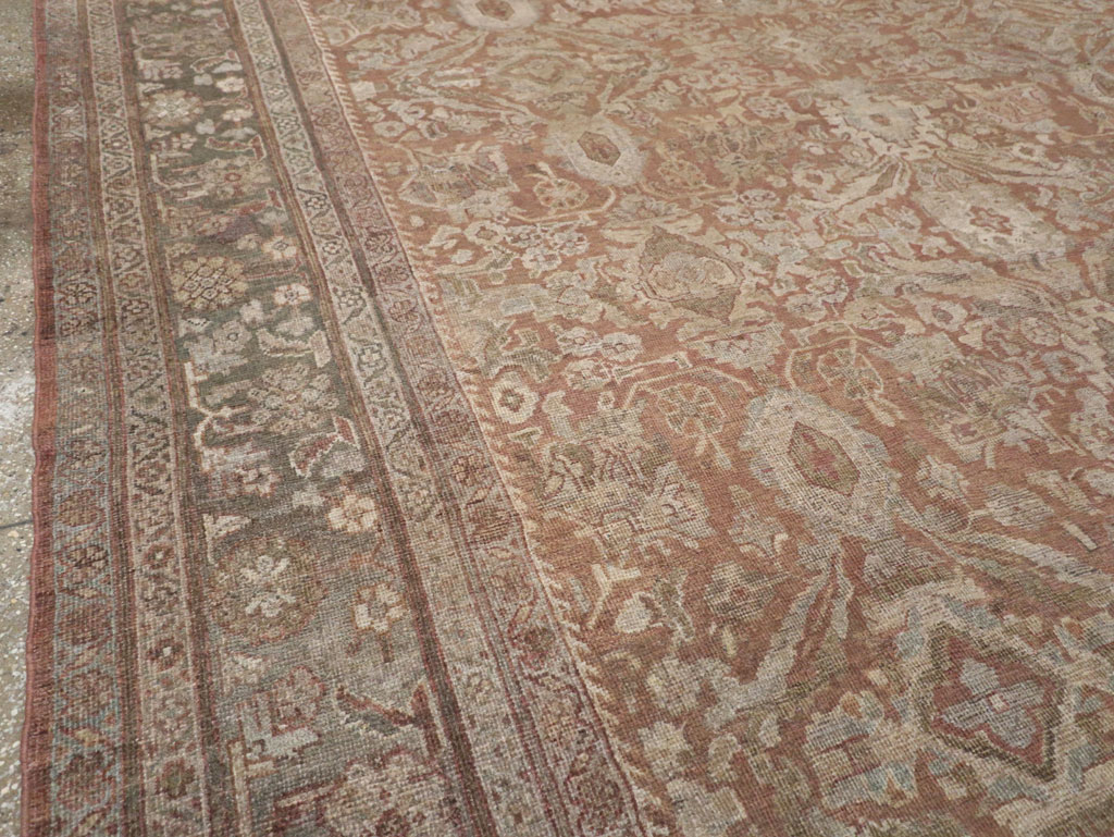 Vintage Persian Mahal Room Size Carpet, No.29190 - Galerie Shabab