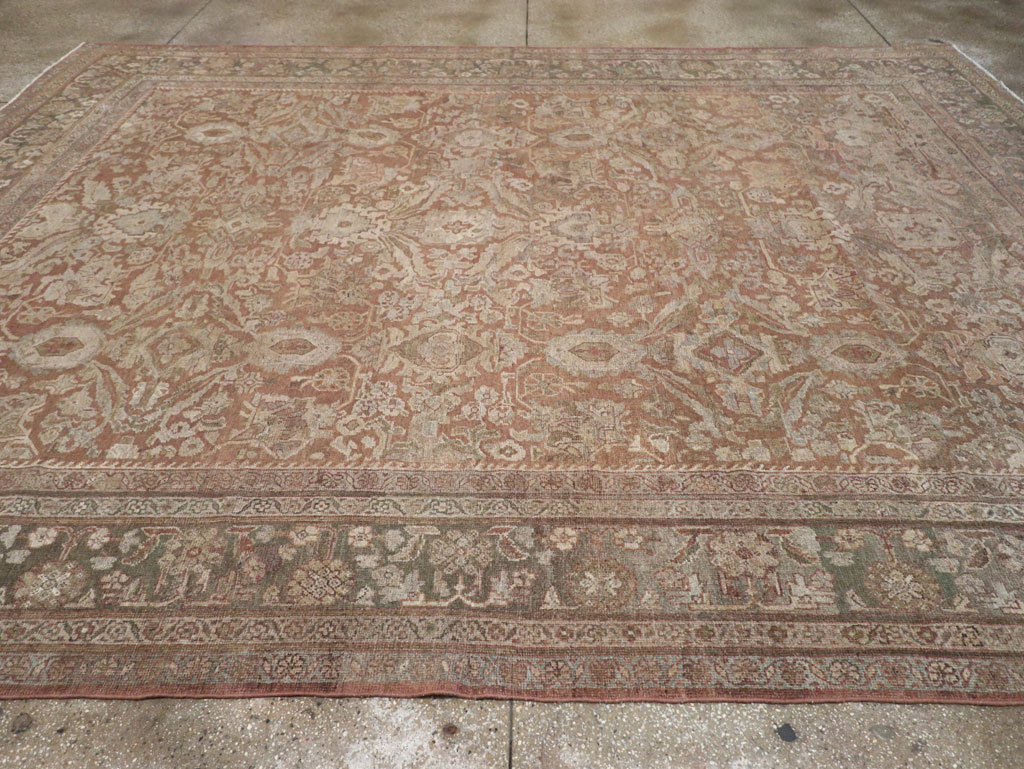 Vintage Persian Mahal Room Size Carpet, No.29190 - Galerie Shabab