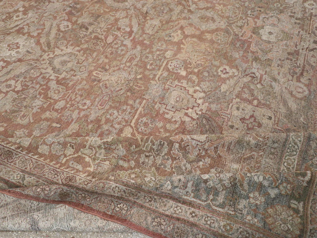 Vintage Persian Mahal Room Size Carpet, No.29190 - Galerie Shabab