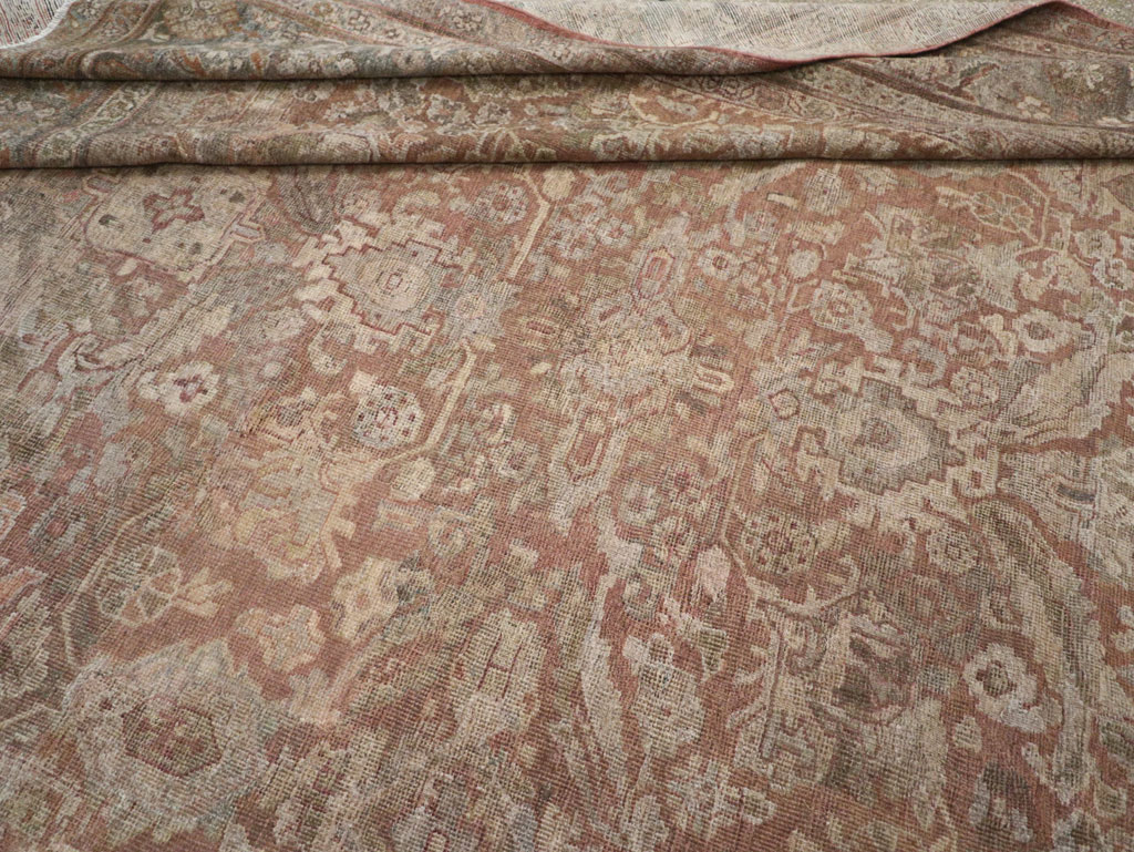 Vintage Persian Mahal Room Size Carpet, No.29190 - Galerie Shabab