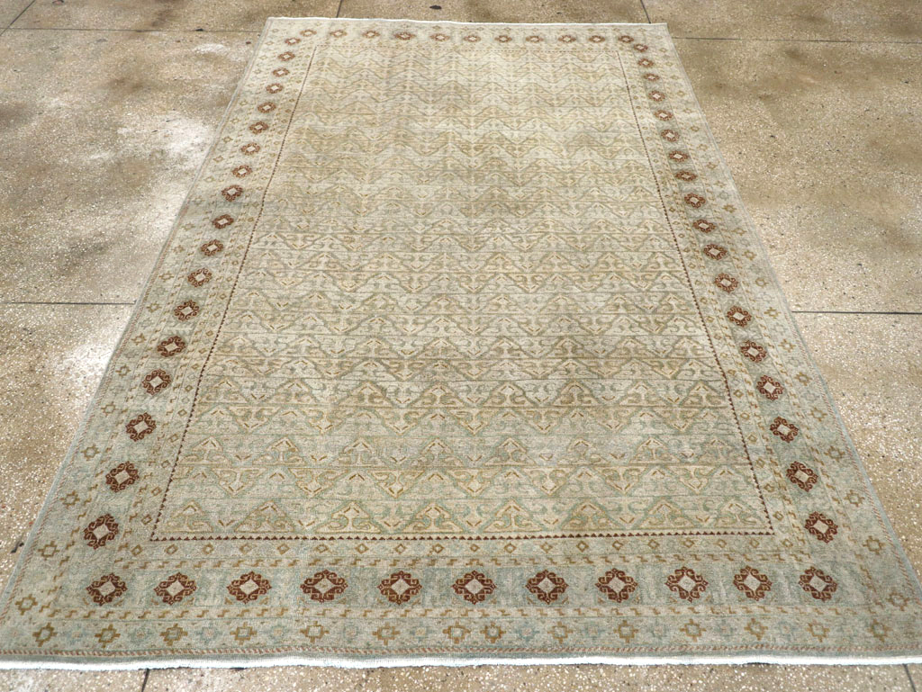 Vintage Persian Kashan Accent Carpet, No.29193 - Galerie Shabab