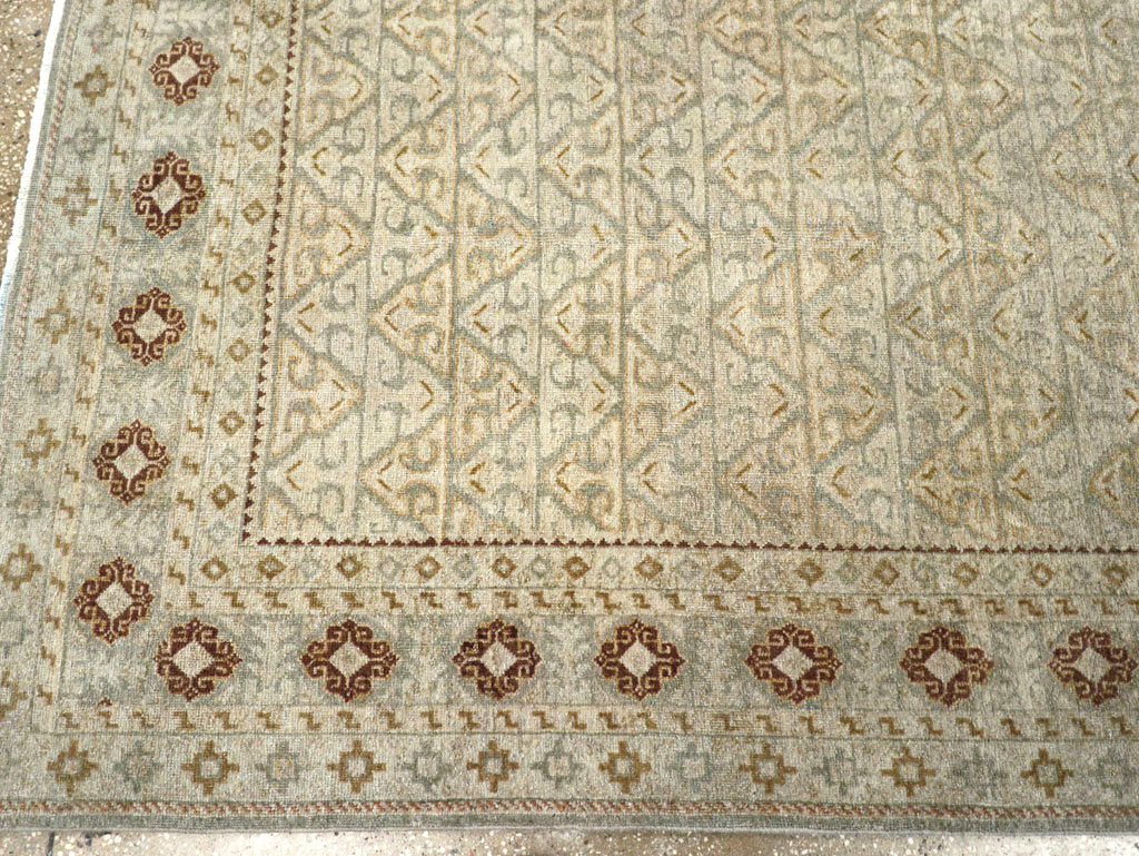 Vintage Persian Kashan Accent Carpet, No.29193 - Galerie Shabab