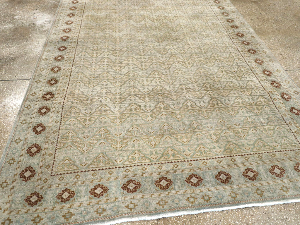 Vintage Persian Kashan Accent Carpet, No.29193 - Galerie Shabab