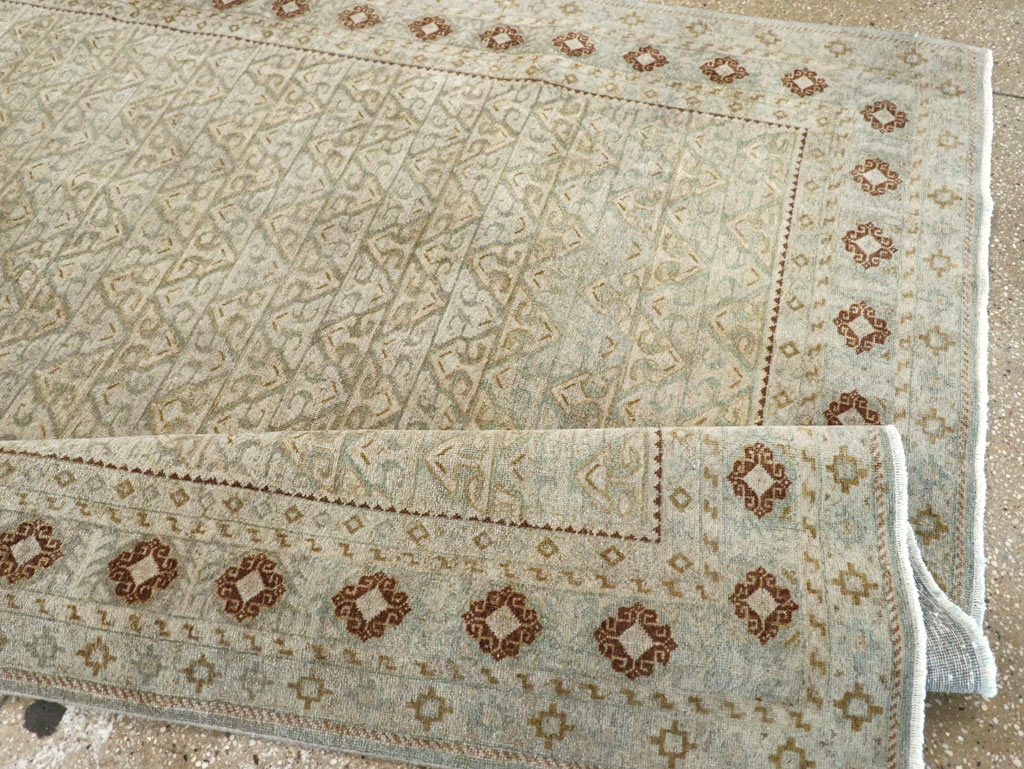 Vintage Persian Kashan Accent Carpet, No.29193 - Galerie Shabab