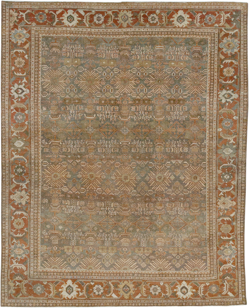 Antique Persian Mahal Room Size Carpet, No.29195 - Galerie Shabab