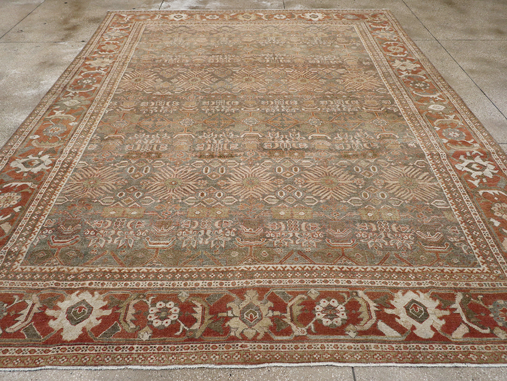 Antique Persian Mahal Room Size Carpet, No.29195 - Galerie Shabab