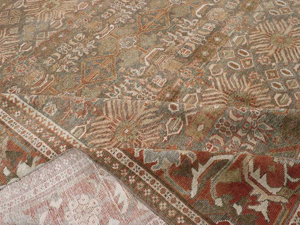 Antique Persian Mahal Room Size Carpet, No.29195 - Galerie Shabab