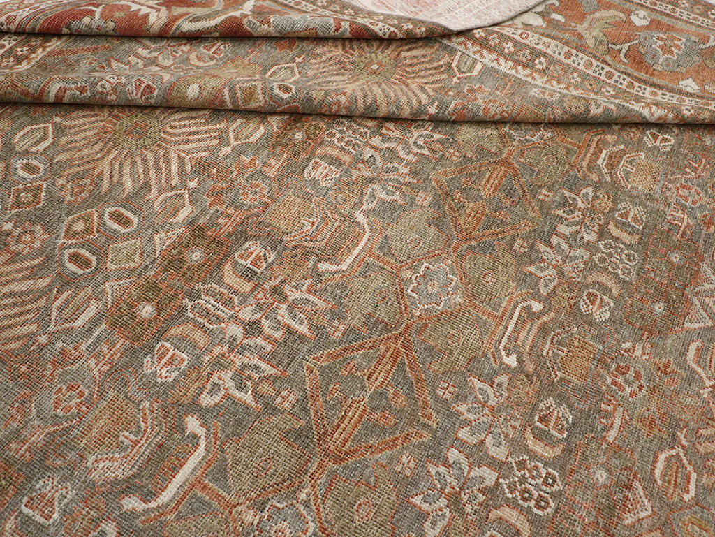 Antique Persian Mahal Room Size Carpet, No.29195 - Galerie Shabab