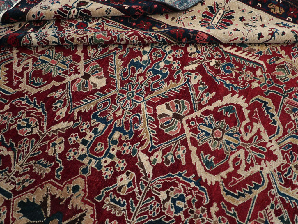 Vintage Persian Bakhtiari Tribal Room Size Carpet, No.29197 - Galerie Shabab