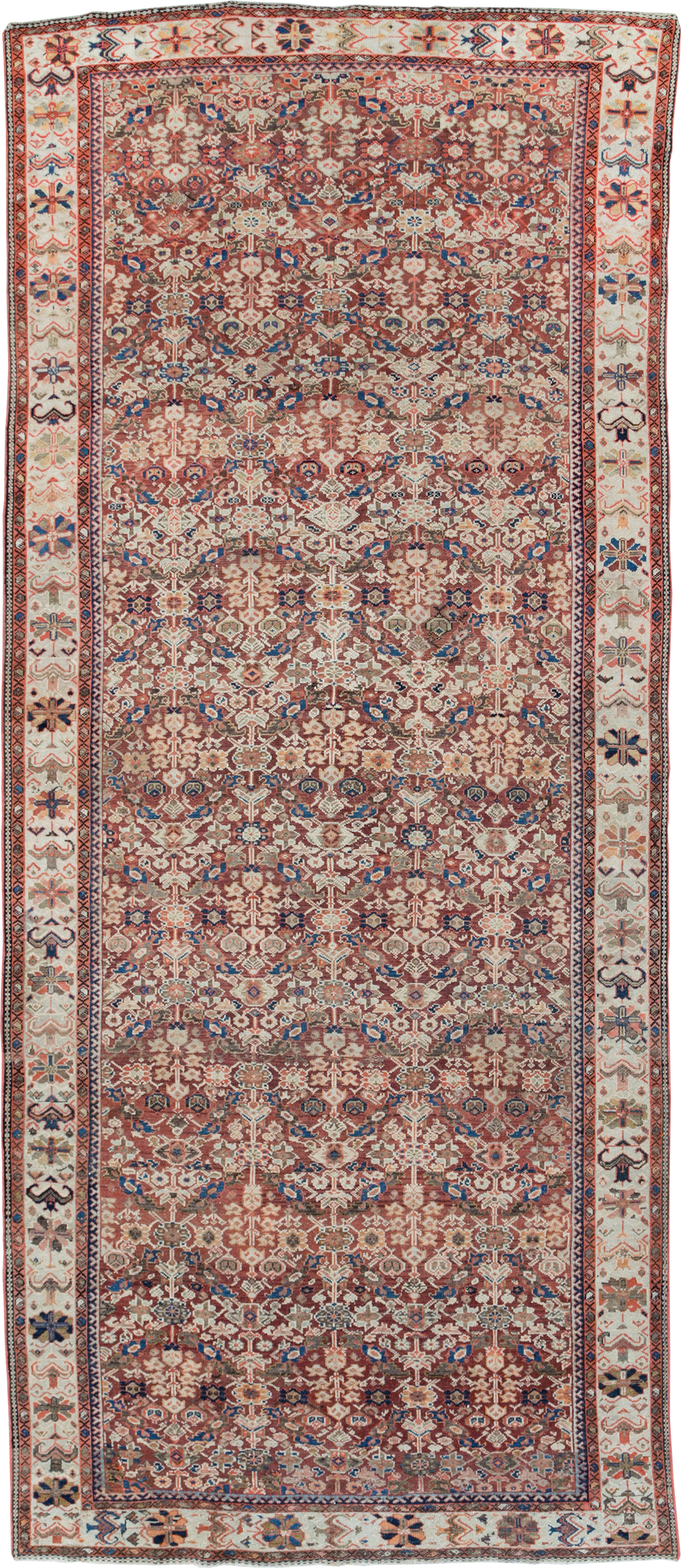 Antique Persian Malayer Gallery Carpet, No.29203 - Galerie Shabab