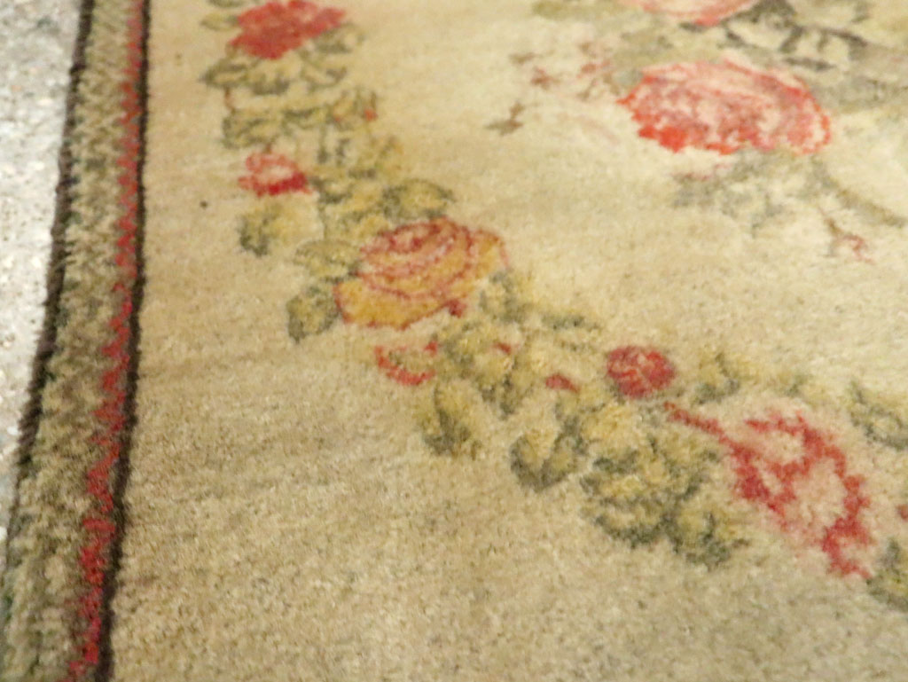 Antique Persian Kashan Throw Rug (Pair: 2 of 2), No.29213 - Galerie Shabab