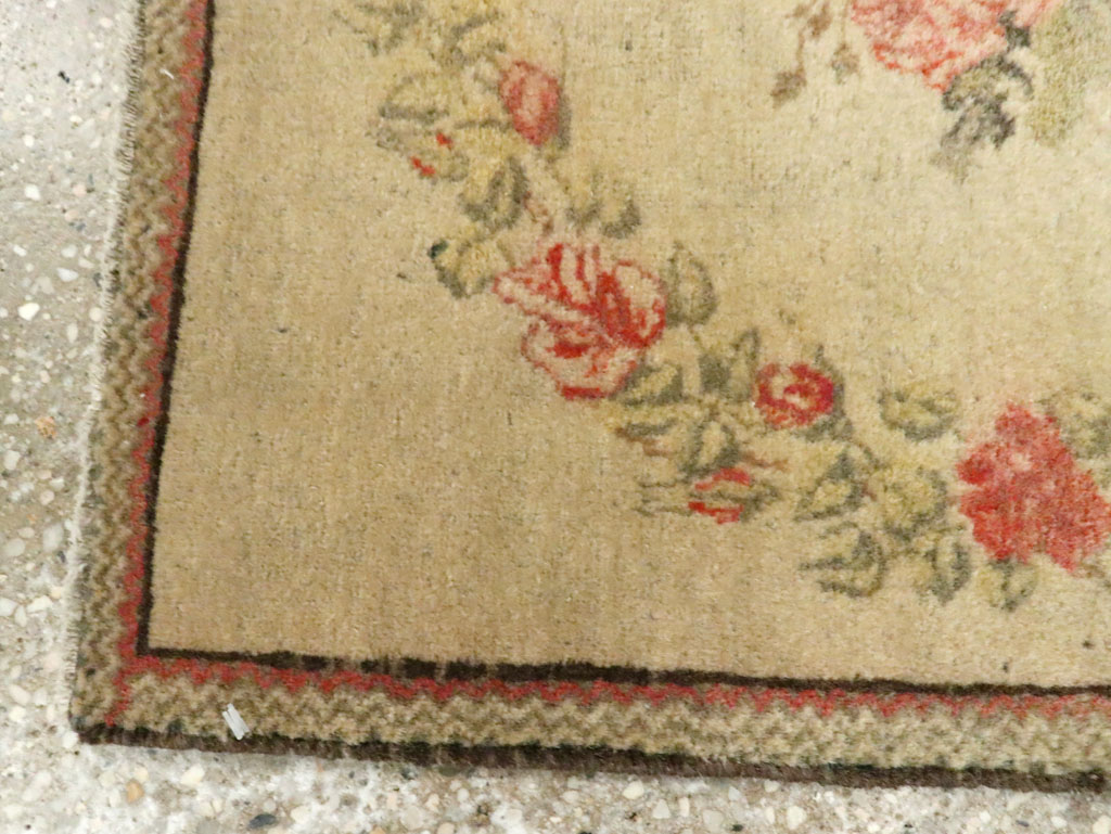 Antique Persian Kashan Throw Rug (Pair: 2 of 2), No.29213 - Galerie Shabab