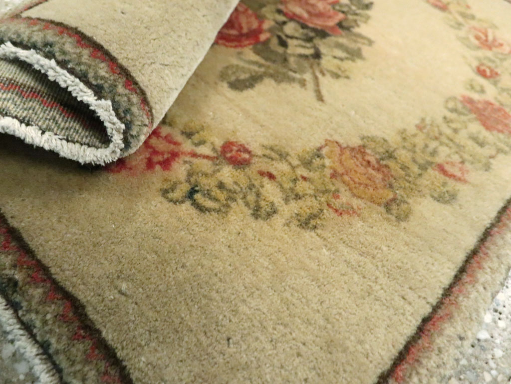 Antique Persian Kashan Throw Rug (Pair: 2 of 2), No.29213 - Galerie Shabab