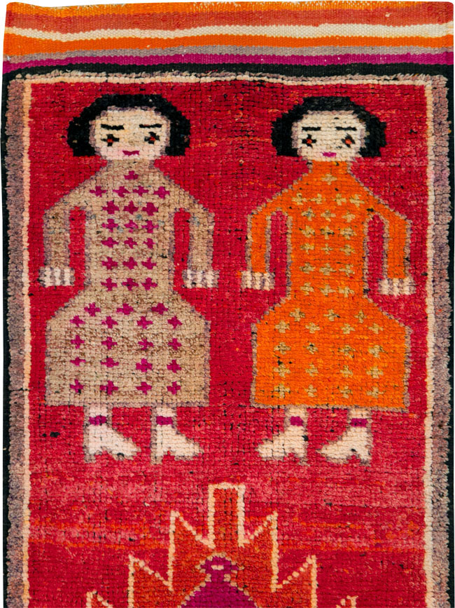 Vintage Anatolian Pictorial Rug, No.29220 - Galerie Shabab