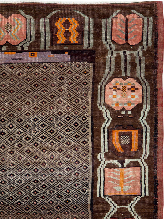 Vintage Turkish Anatolian Room Size Carpet, No.29225 - Galerie Shabab