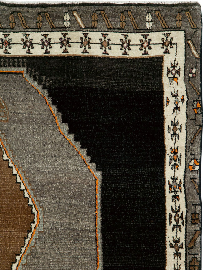 Vintage Turkish Anatolian Wide Gallery Runner, No.29229 - Galerie Shabab