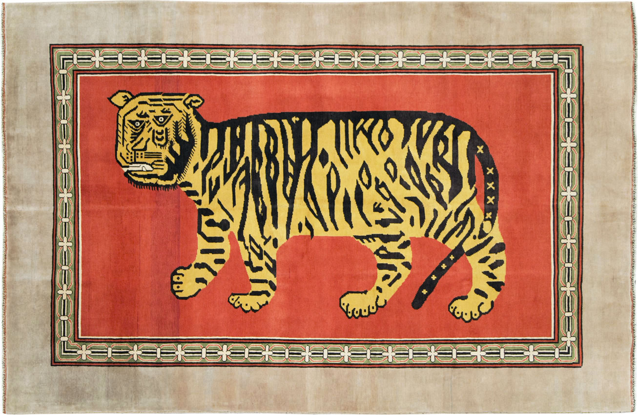 Vintage Inspired Khotan Rug, No.29234 - Galerie Shabab