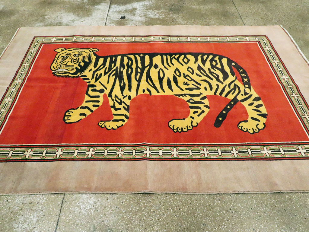 Vintage Inspired Khotan Rug, No.29234 - Galerie Shabab