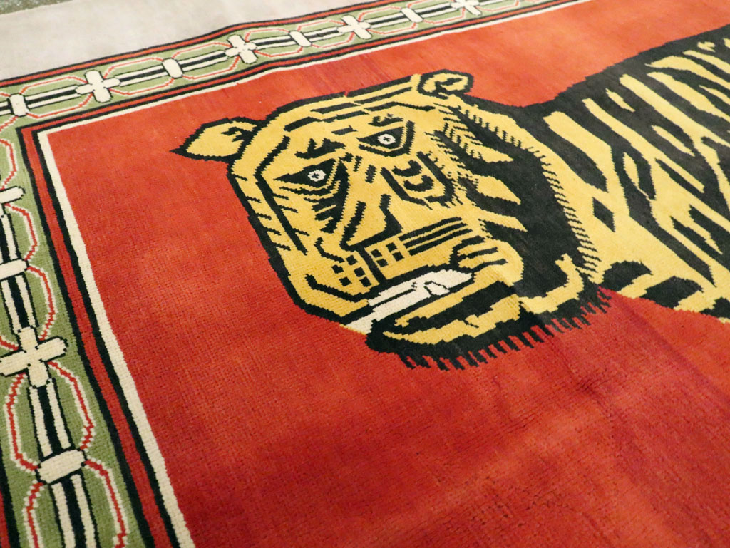 Vintage Inspired Khotan Rug, No.29234 - Galerie Shabab