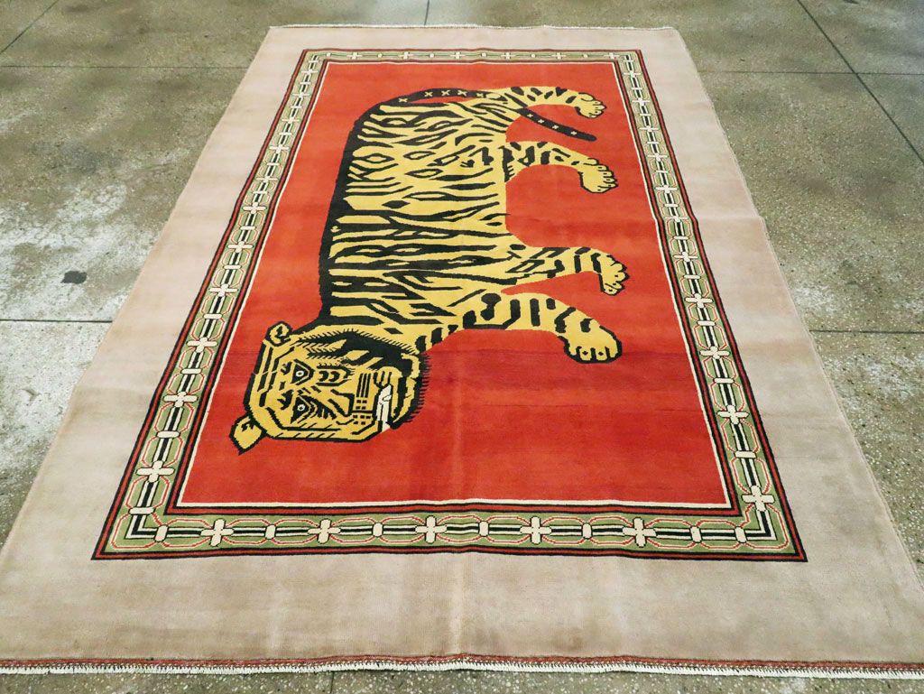 Vintage Inspired Khotan Rug, No.29234 - Galerie Shabab