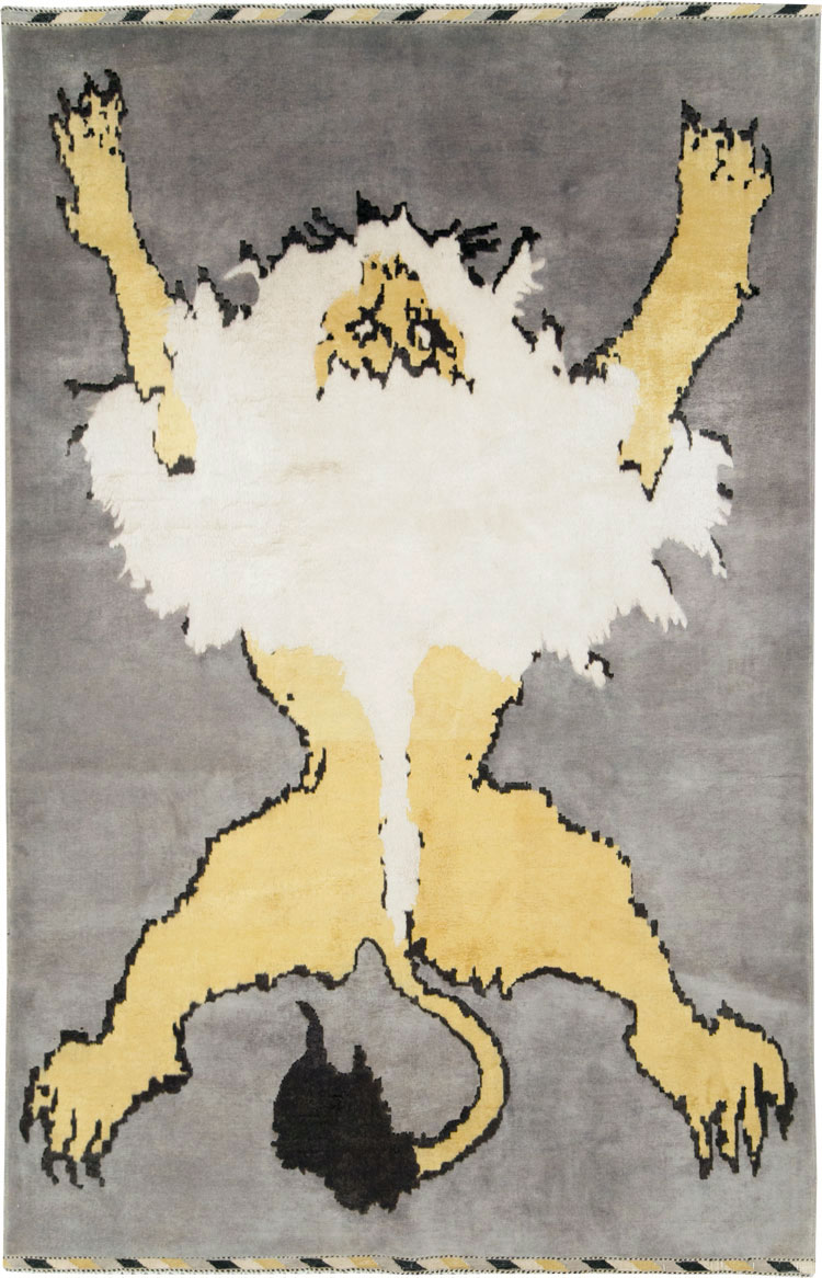 Contemporary Turkish Pictorial Accent Rug, No.29235 - Galerie Shabab