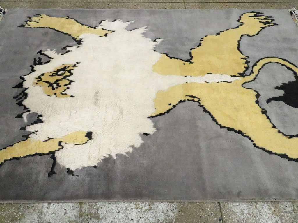 Contemporary Turkish Pictorial Accent Rug, No.29235 - Galerie Shabab