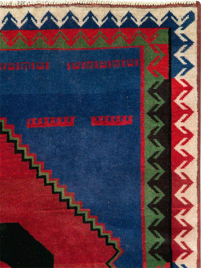 Modern Afghan Pictorial Frankenstein Rug, No.29236 - Galerie Shabab