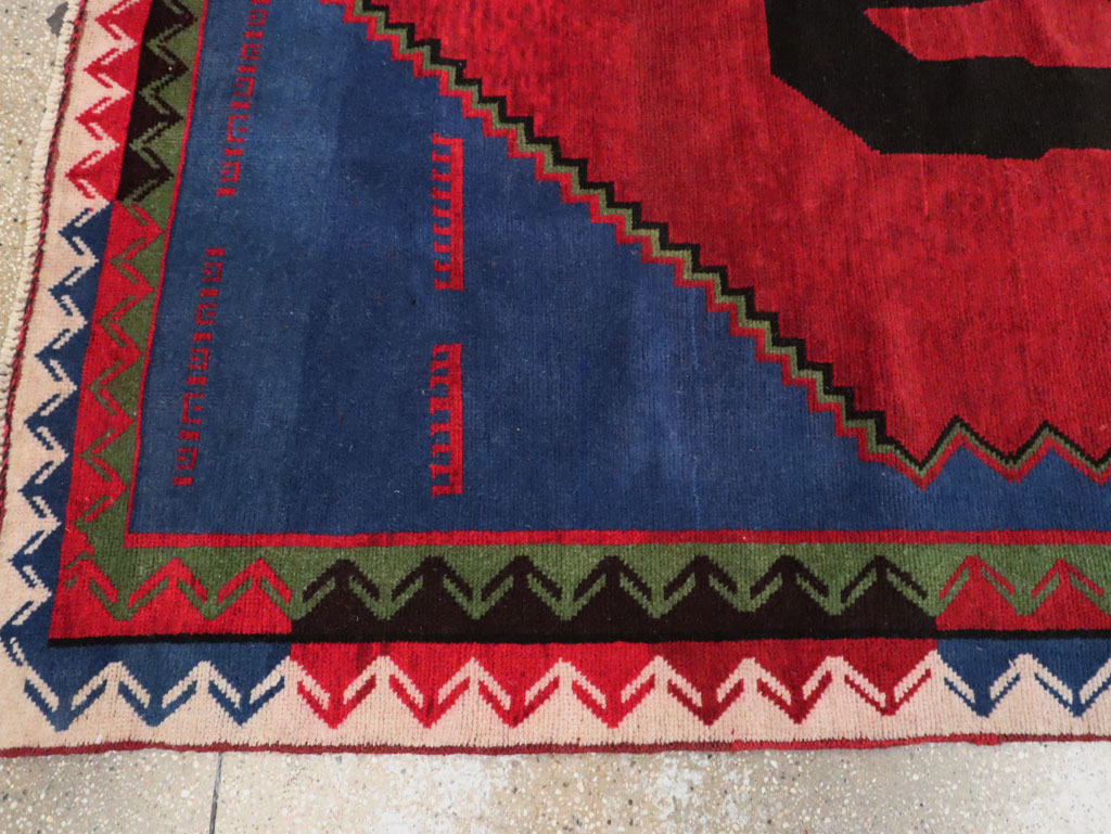 Modern Afghan Pictorial Frankenstein Rug, No.29236 - Galerie Shabab