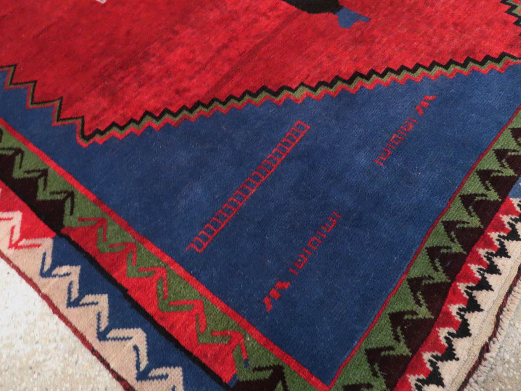Modern Afghan Pictorial Frankenstein Rug, No.29236 - Galerie Shabab
