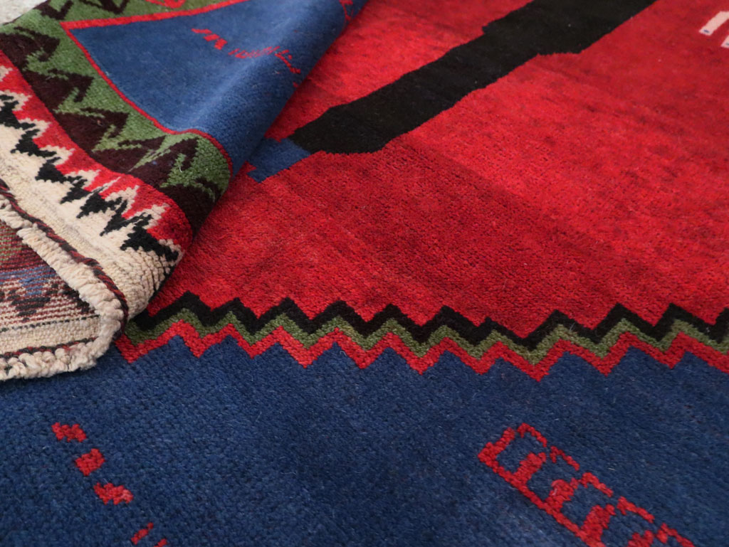 Modern Afghan Pictorial Frankenstein Rug, No.29236 - Galerie Shabab