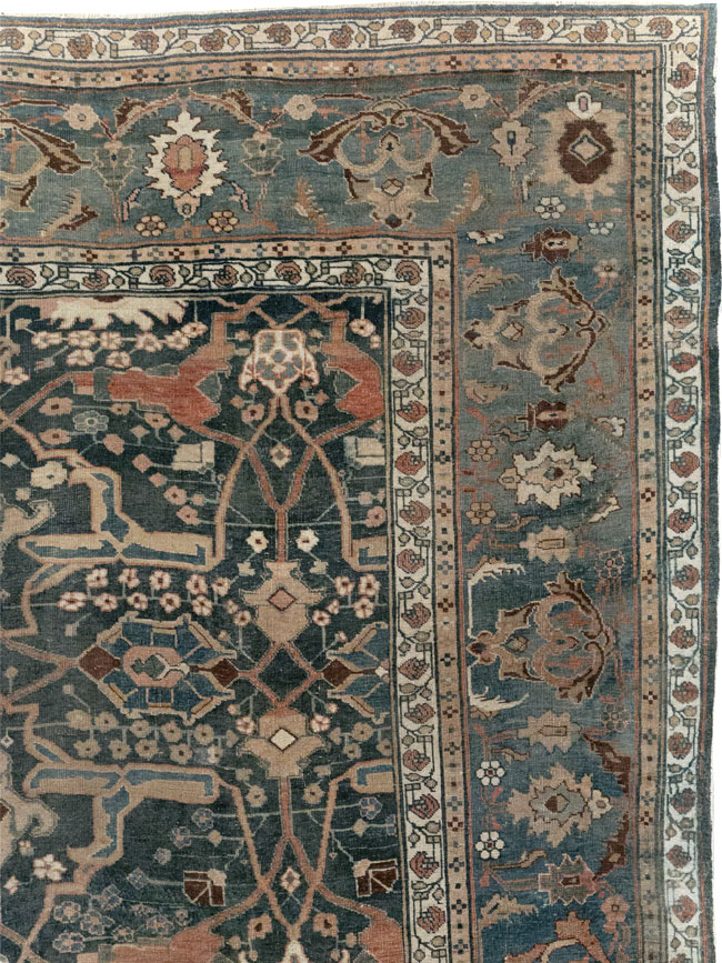Antique Persian Bidjar Room Size Carpet, No.29237 - Galerie Shabab